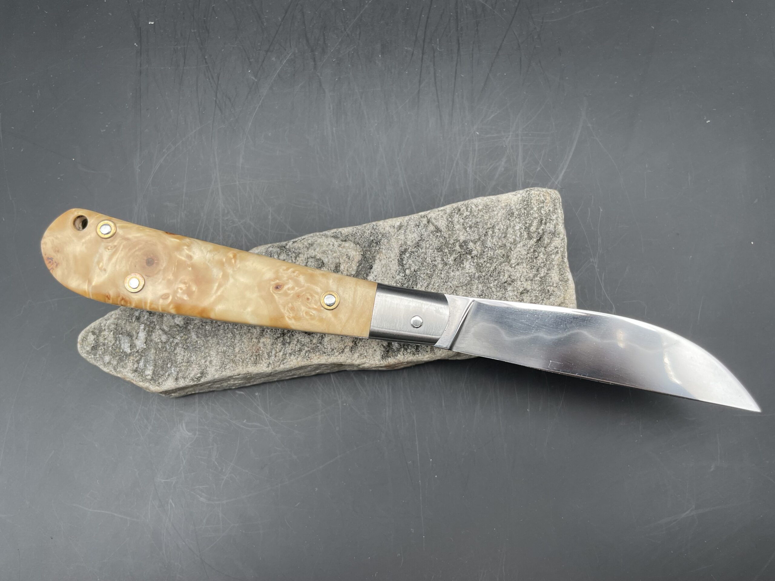 "Swayback" lame acier carbone xc100 et loupe de marronnier – Image 4