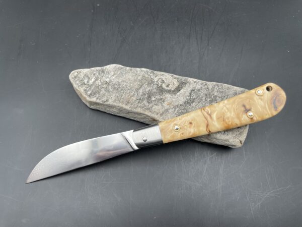 "Swayback" lame acier carbone xc100 et loupe de marronnier